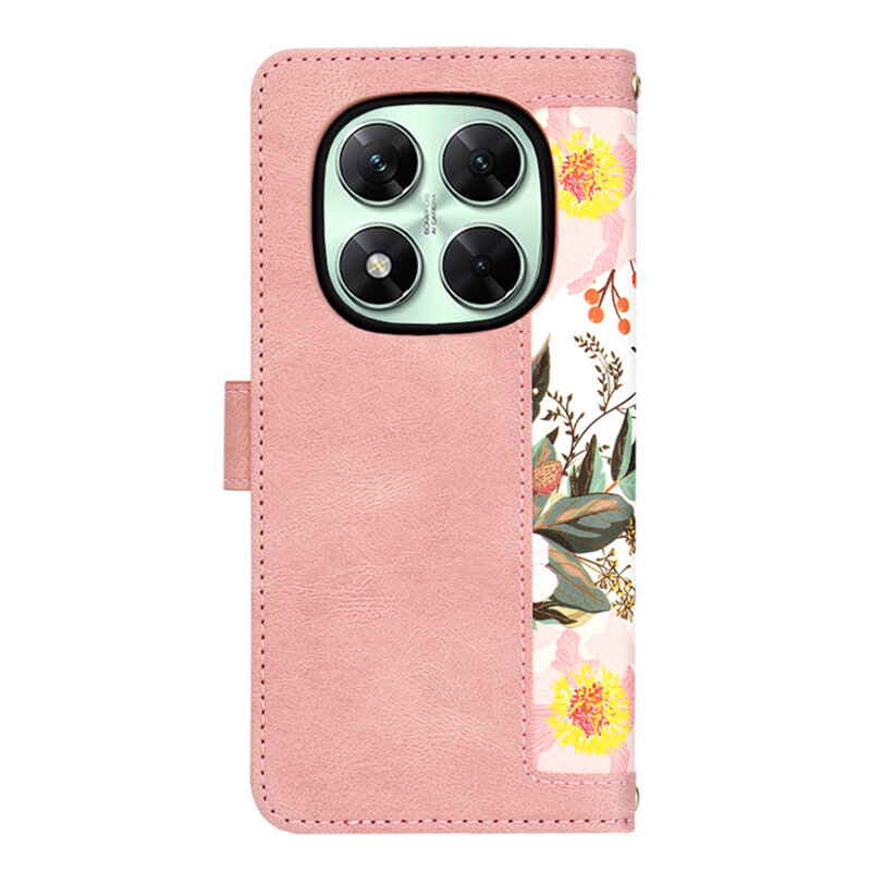 Husa personalizata fete Xiaomi Poco X7 Techsuit FlipCraft, roz