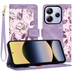 Husa personalizata fete Xiaomi Redmi Note 14 5G Techsuit FlipCraft, mov