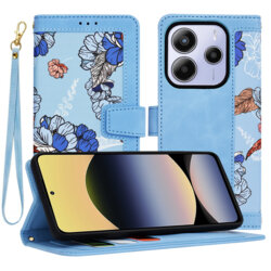 Husa personalizata fete Xiaomi Redmi Note 14 5G Techsuit FlipCraft, bleu