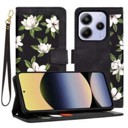 Husa personalizata fete Xiaomi Redmi Note 14 5G Techsuit FlipCraft, negru