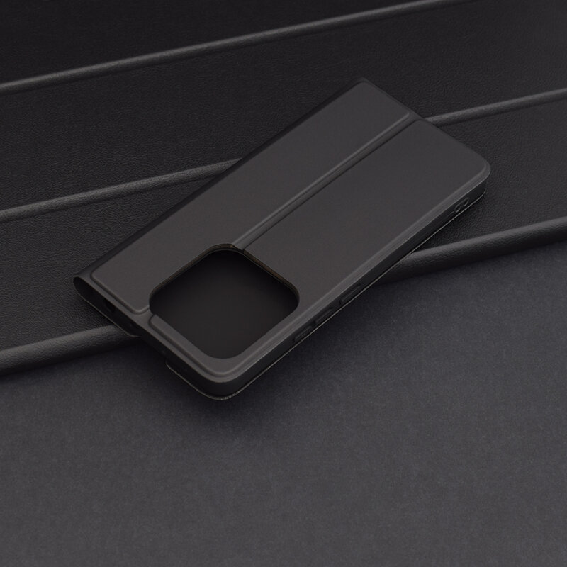 Husa Xiaomi Redmi Note 14 5G Techsuit Magskin Book, negru