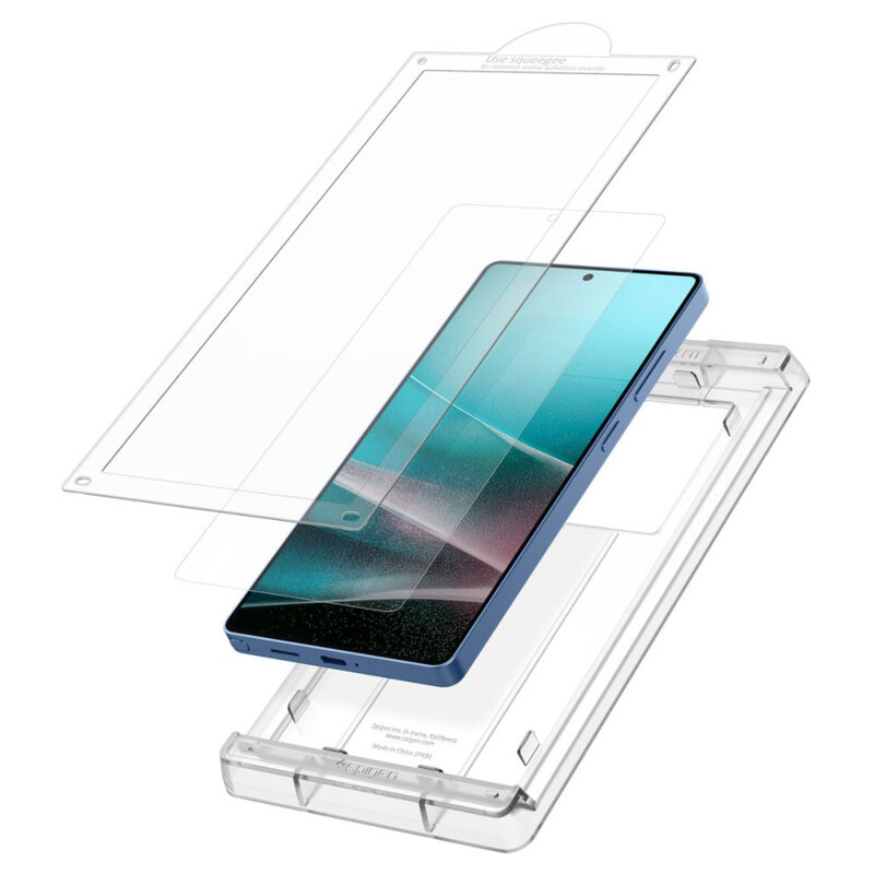 Folie Samsung Galaxy S25 Ultra Spigen Elite Shield EZ Fit HD, transparenta
