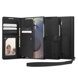 Husa Samsung Galaxy S25 Ultra Spigen Wallet S, negru