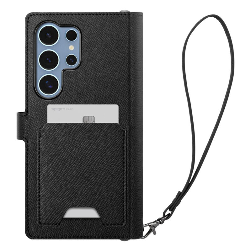 Husa Samsung Galaxy S25 Ultra Spigen Wallet S, negru