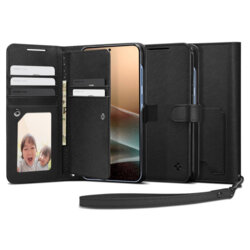 Husa Samsung Galaxy S25 Plus Spigen Wallet S, negru