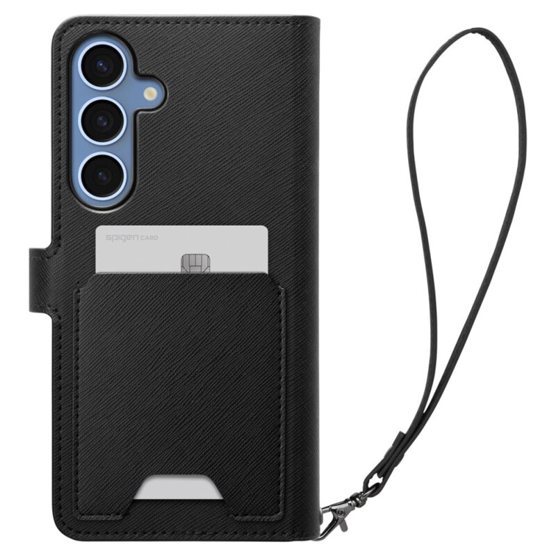 Husa Samsung Galaxy S25 Plus Spigen Wallet S, negru