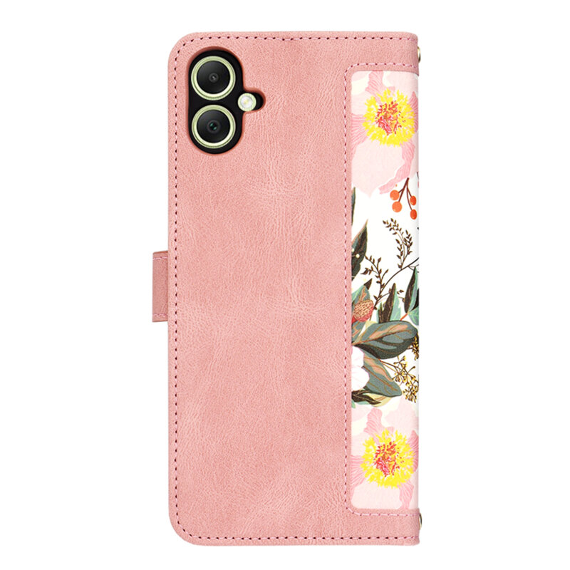 Husa personalizata fete Samsung Galaxy A05 Techsuit FlipCraft, roz