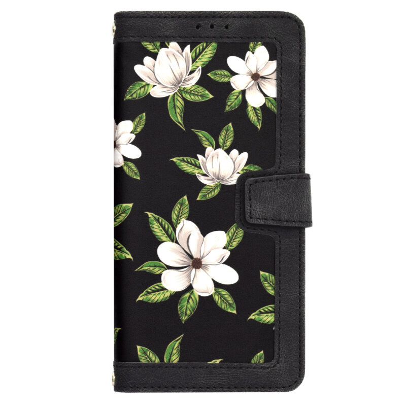 Husa personalizata fete Samsung Galaxy A05 Techsuit FlipCraft, negru