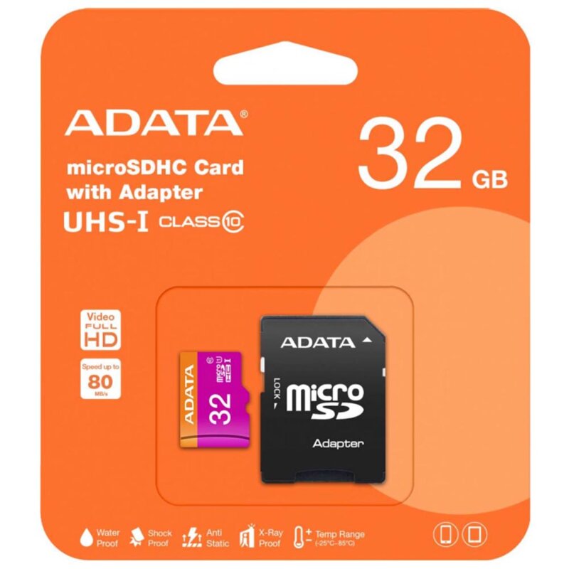 Card memorie 32GB Micro SDHC Adata, AUSDH32GUICL10-RA1