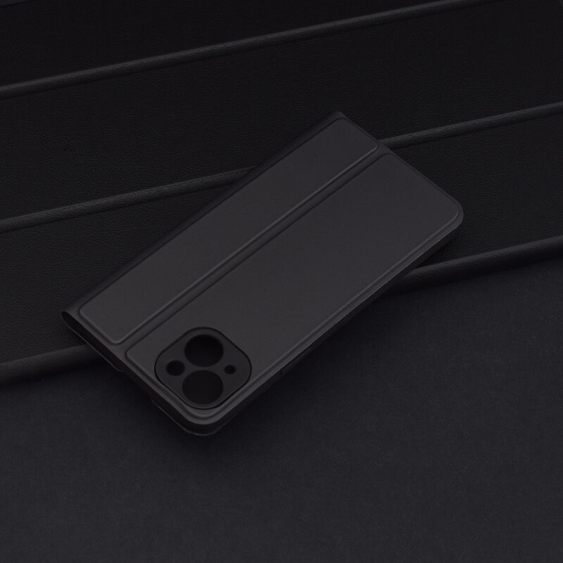 Husa iPhone 14 Plus Techsuit Magskin Book, negru