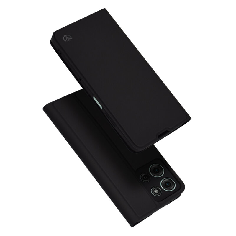 Husa Motorola Moto G75 Techsuit Magskin Book, negru