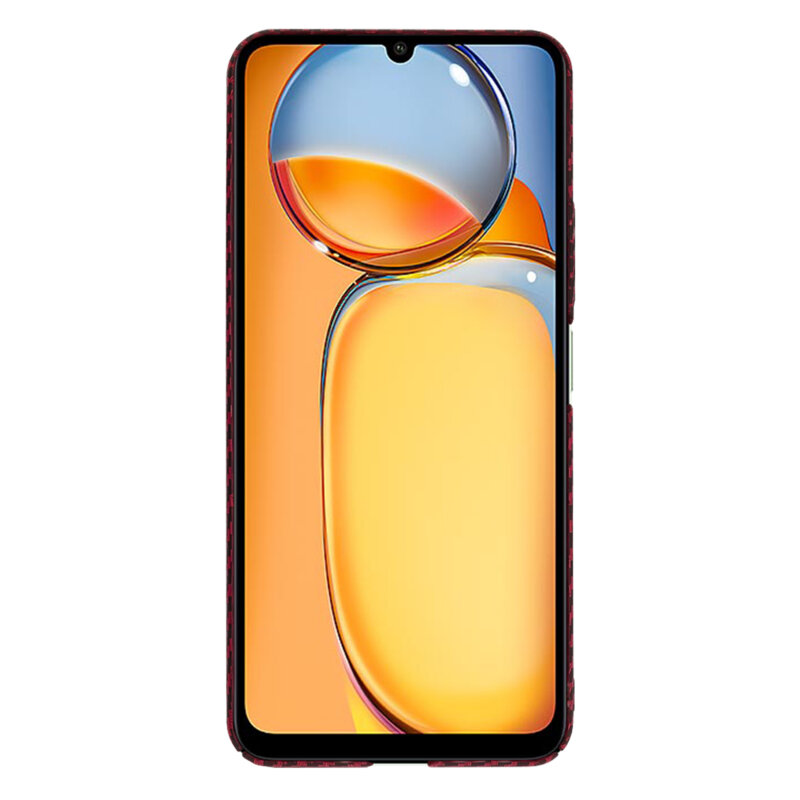 Husa Xiaomi Redmi 13C 4G Techsuit Carbonite FiberShell, rosu