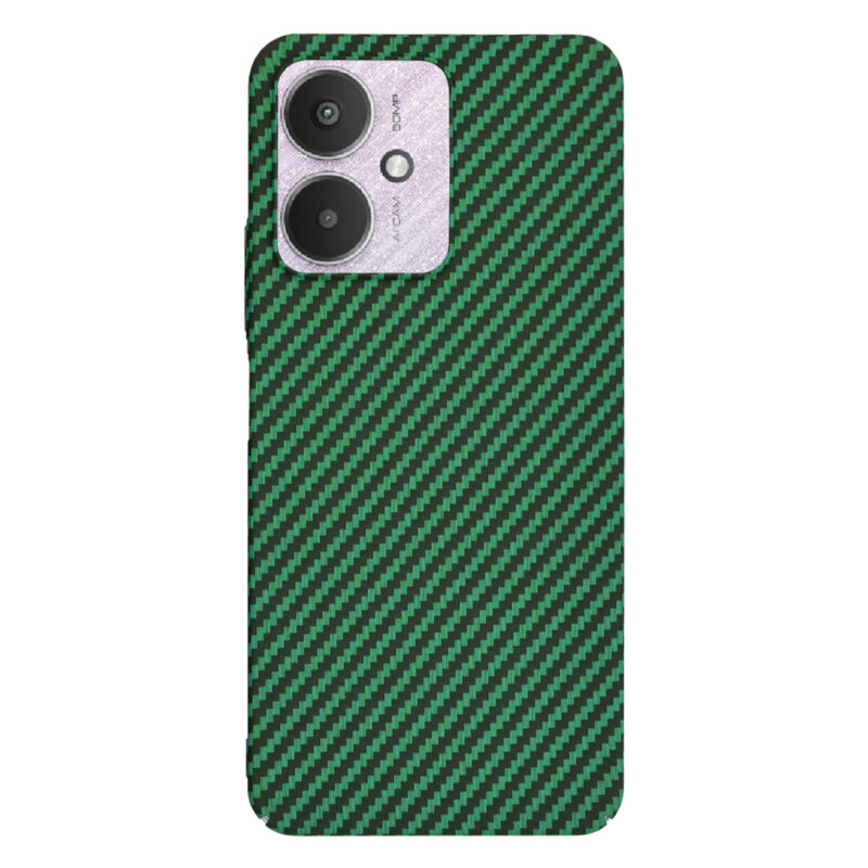 Husa Xiaomi Redmi 13C 5G Techsuit Carbonite FiberShell, verde
