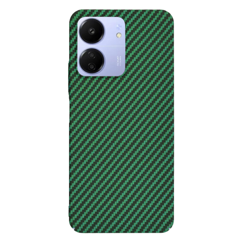 Husa Xiaomi Poco C65 Techsuit Carbonite FiberShell, verde
