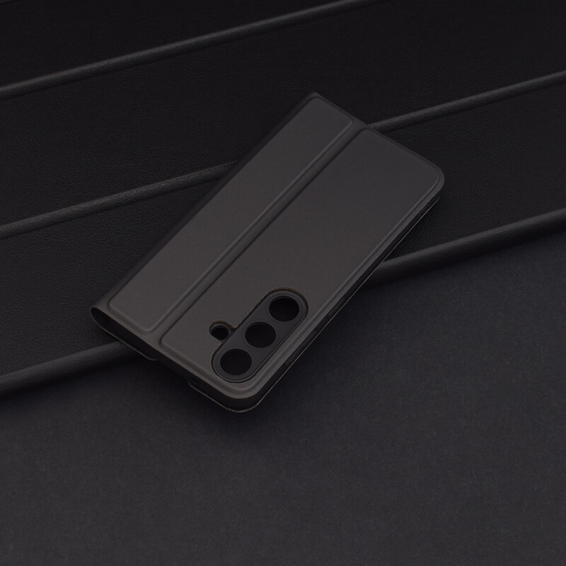 Husa Samsung Galaxy S25 Techsuit Magskin Book, negru