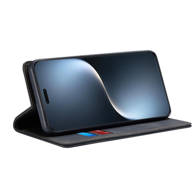 Husa piele Honor Magic7 Pro Techsuit Confy Cover, negru