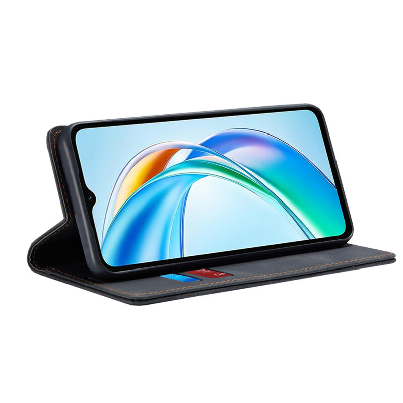 Husa piele Honor X5b Techsuit Confy Cover, negru