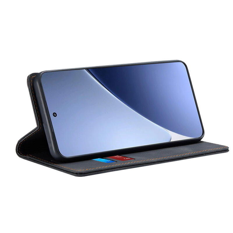 Husa piele Xiaomi 15 Pro Techsuit Confy Cover, negru