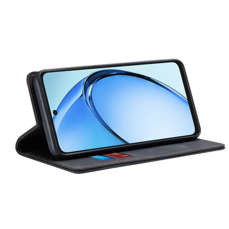 Husa piele Oppo A60 5G Techsuit Confy Cover, negru