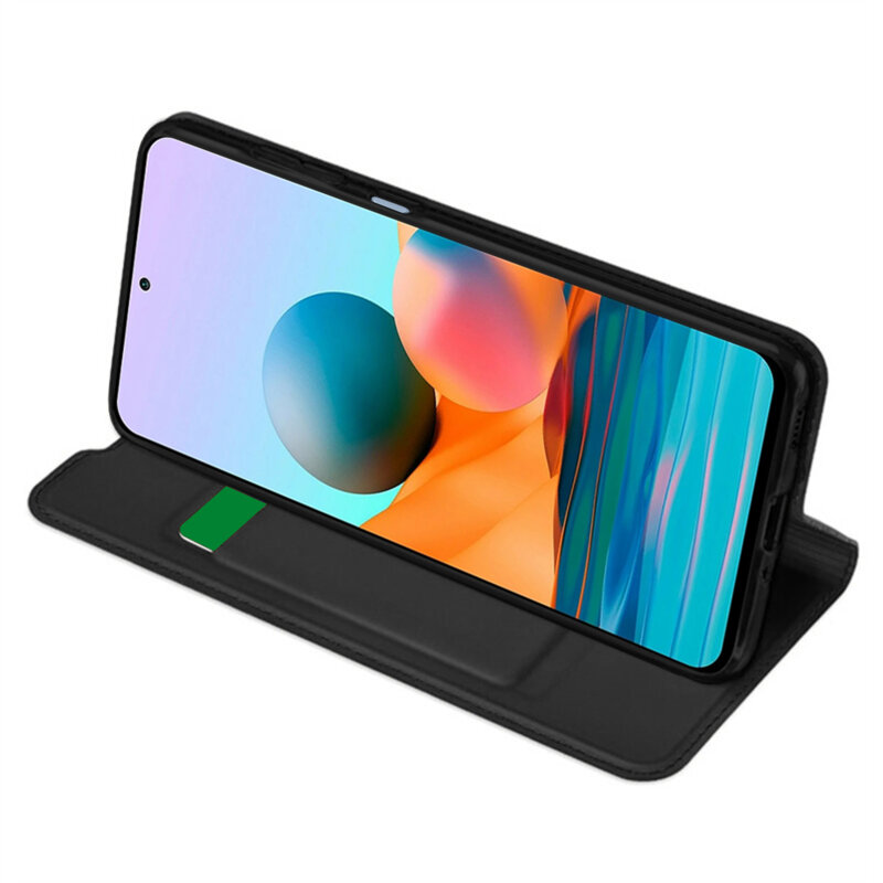 Husa Xiaomi Redmi Note 10 Pro Techsuit Magskin Book, negru