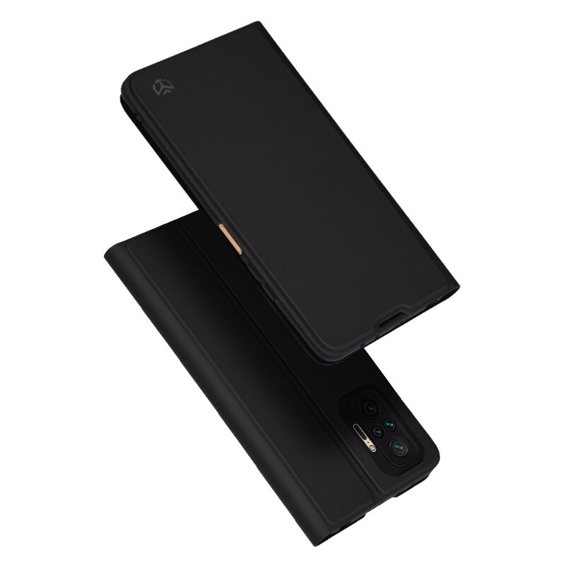 Husa Xiaomi Redmi Note 10 Pro Max Techsuit Magskin Book, negru