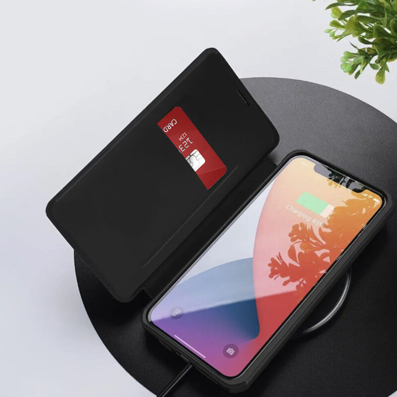 Husa Xiaomi Redmi Note 10 Pro Max Techsuit Magskin Book, negru