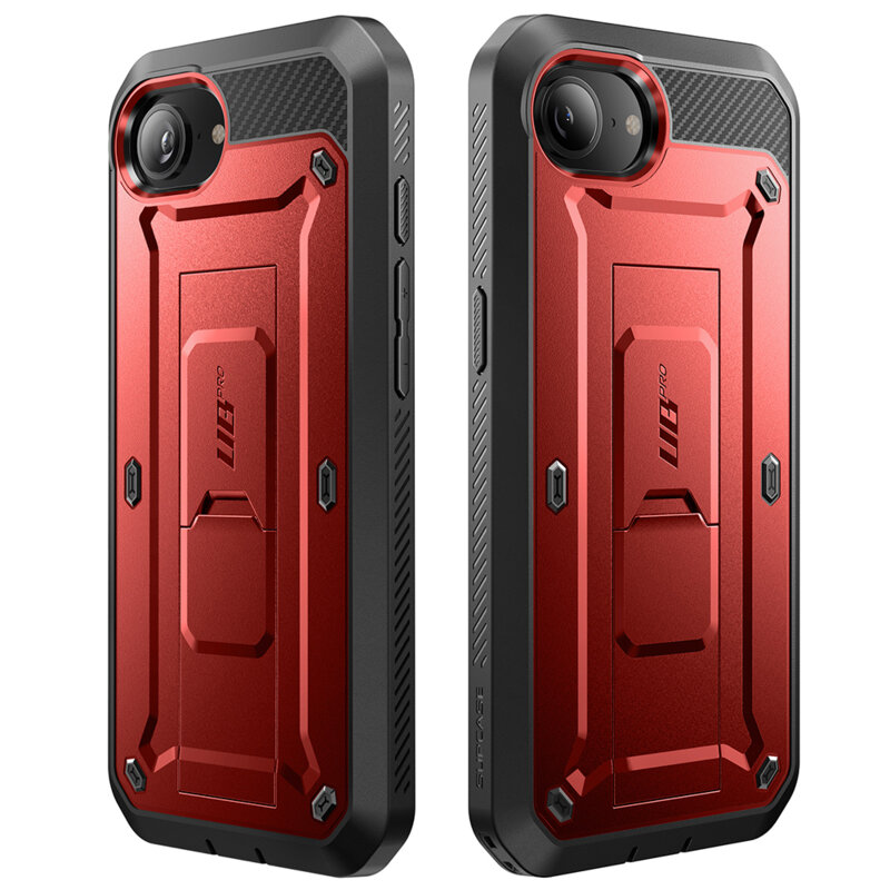 Husa iPhone 16e Supcase Unicorn Beetle Pro, rosu
