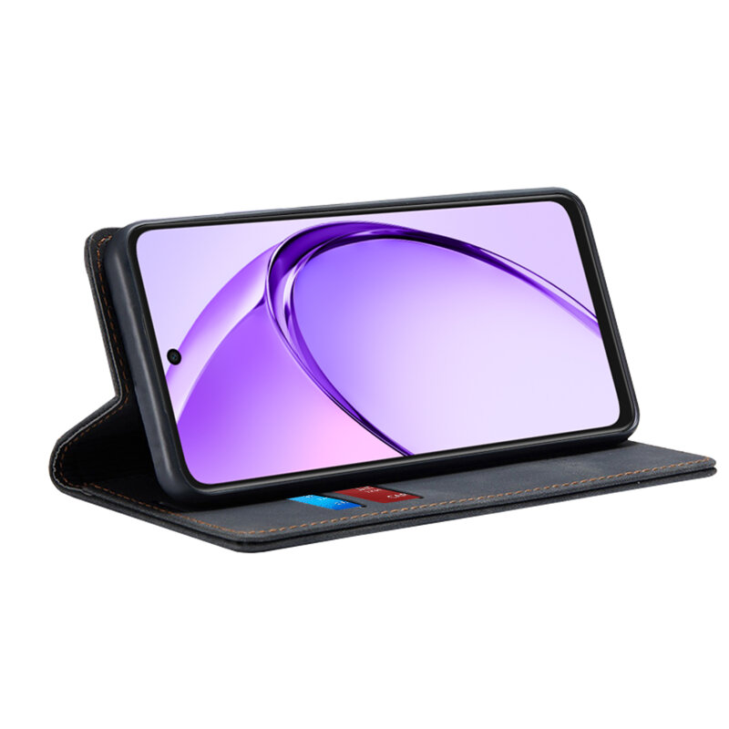 Husa piele Oppo A80 5G Techsuit Confy Cover, negru