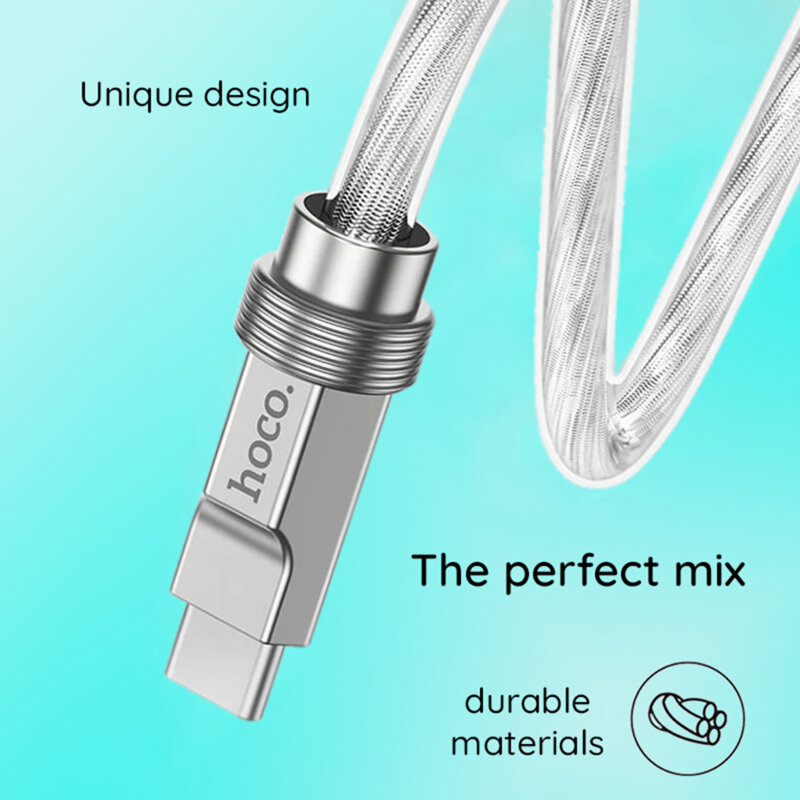 Cablu Super Fast Charging Type-C PD100W Hoco U113, 1m, auriu