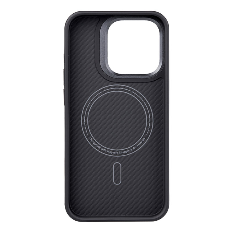 Husa iPhone 15 Edizard Pro MagSafe Case, negru