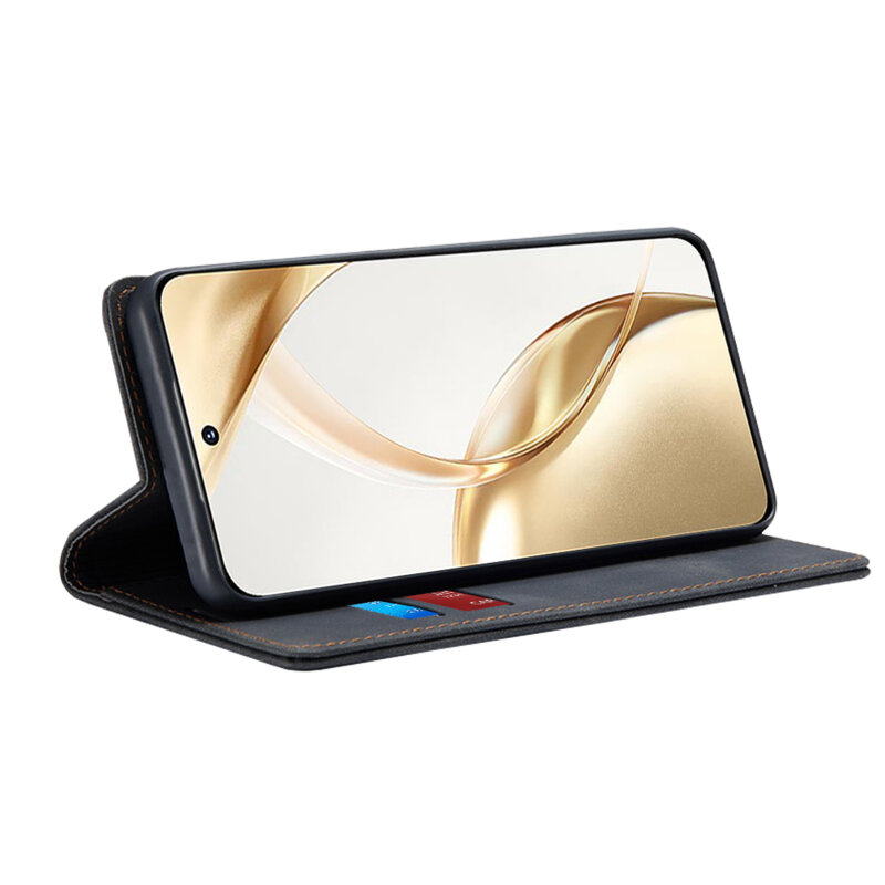 Husa piele Honor 200 Techsuit Confy Cover, negru