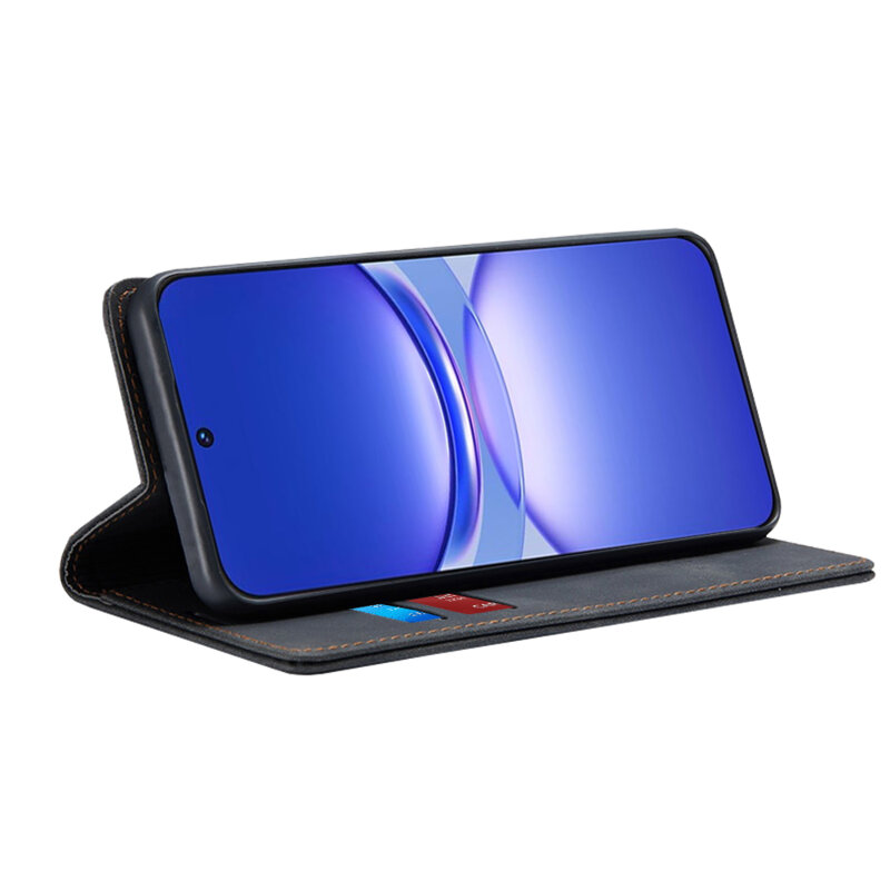 Husa piele Huawei nova 12s Techsuit Confy Cover, negru