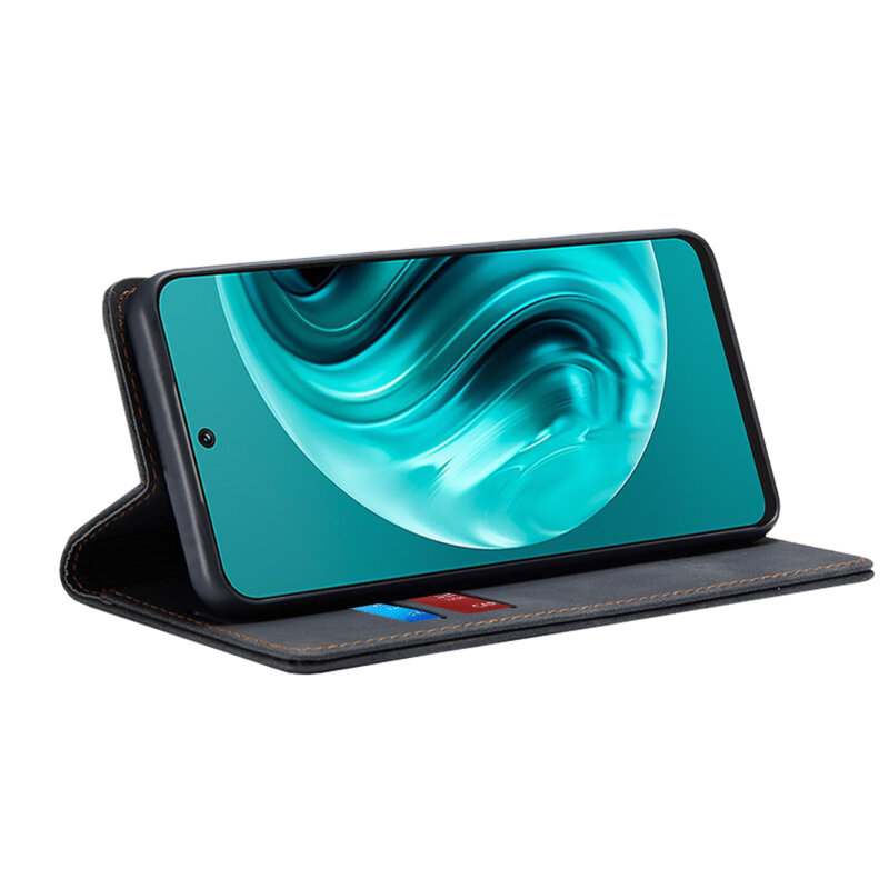 Husa piele Huawei nova 12i Techsuit Confy Cover, negru
