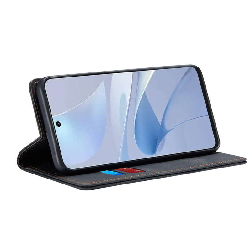 Husa piele Huawei nova 13i Techsuit Confy Cover, negru