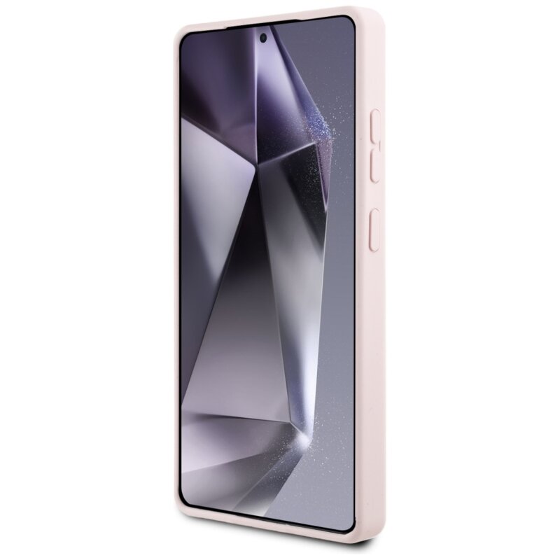 Husa Karl Lagerfeld Samsung Galaxy S25 Ultra Silicone Graffiti MagSafe Ikonik, roz, KLHMS25LPNYKGRTP