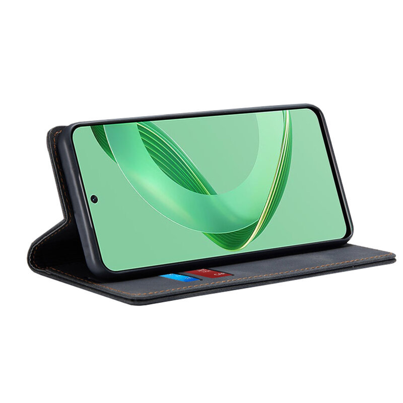 Husa piele Huawei nova 11 SE Techsuit Confy Cover, negru