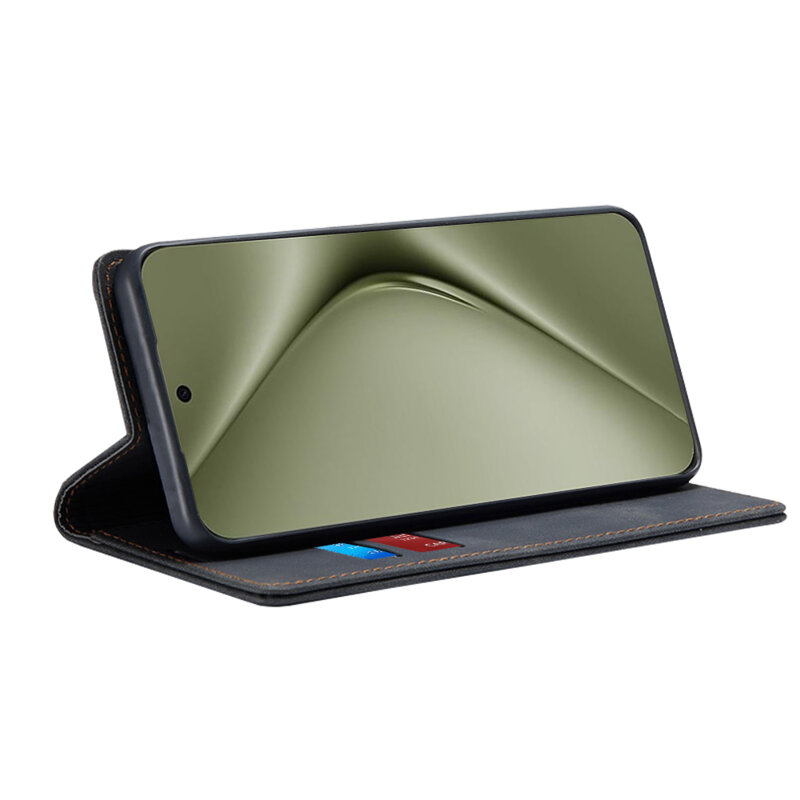Husa piele Huawei Pura 70 Ultra Techsuit Confy Cover, negru