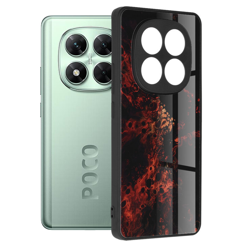Husa Xiaomi Poco X7 Techsuit Glaze, Red Nebula