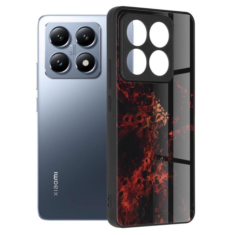 Husa Xiaomi 14T Pro Techsuit Glaze, Red Nebula