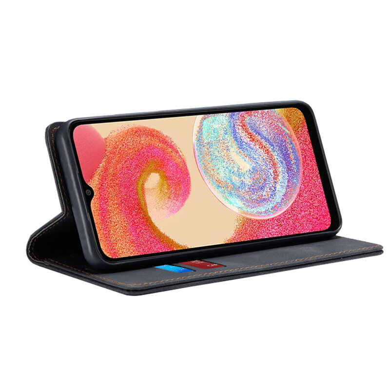 Husa piele Samsung Galaxy M04 Techsuit Confy Cover, negru