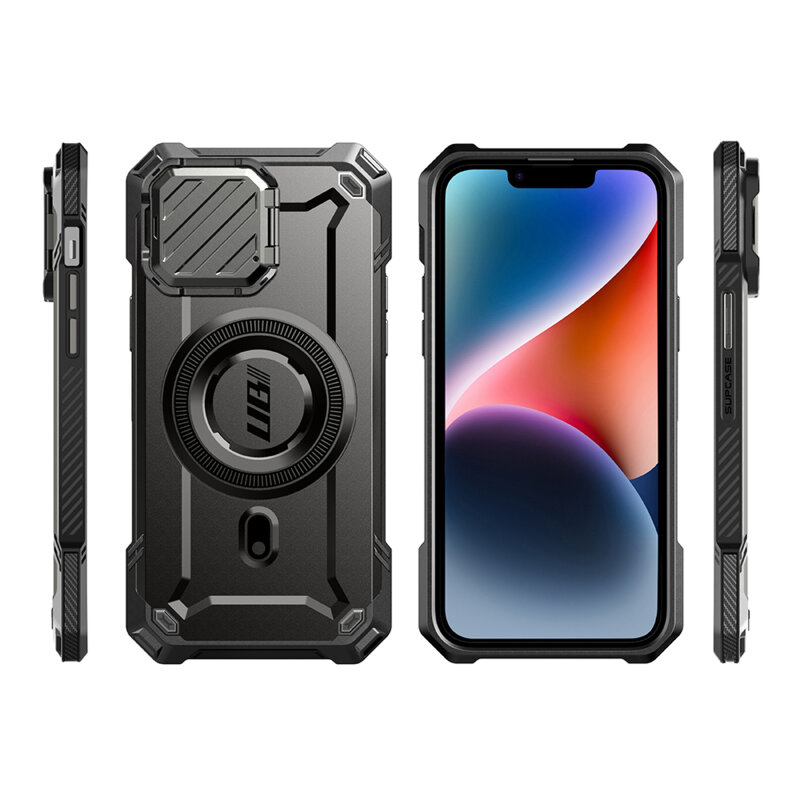 Husa iPhone 16e Supcase Unicorn Beetle XT MagSafe, negru