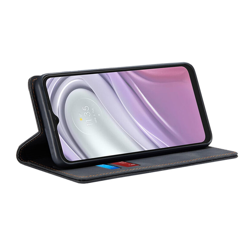 Husa piele Motorola Moto G20 Techsuit Confy Cover, negru