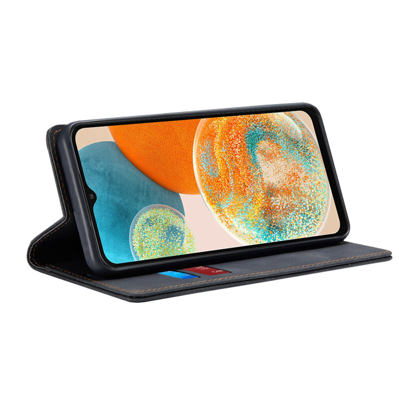 Husa piele Samsung Galaxy A23 5G Techsuit Confy Cover, negru