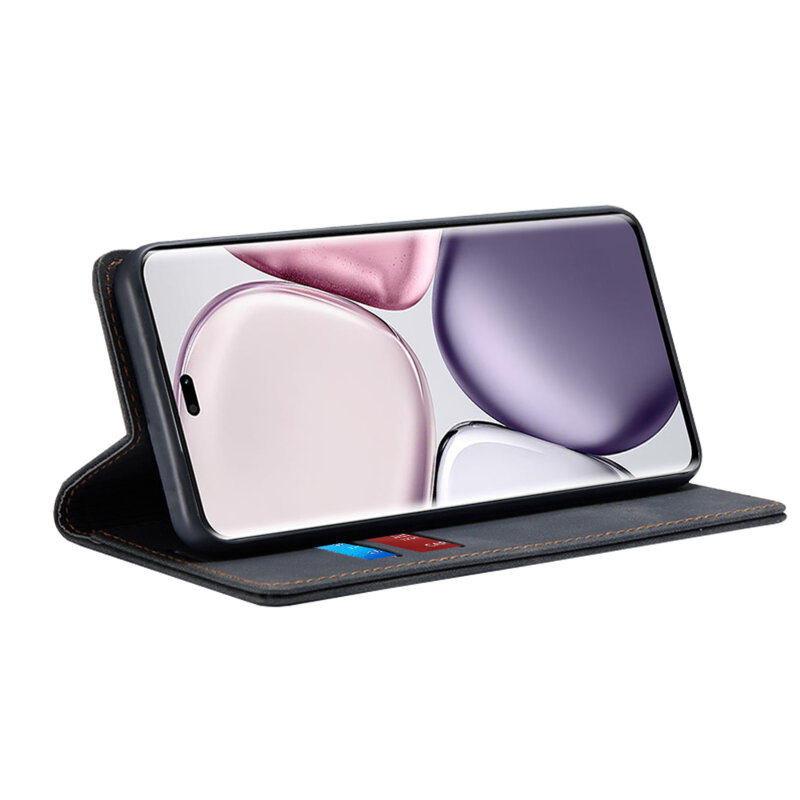 Husa piele Honor X9c Techsuit Confy Cover, negru