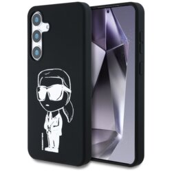 Husa Karl Lagerfeld Samsung Galaxy S25 Silicone Graffiti MagSafe, Ikonik, KLHMS25SPNYKGRTK
