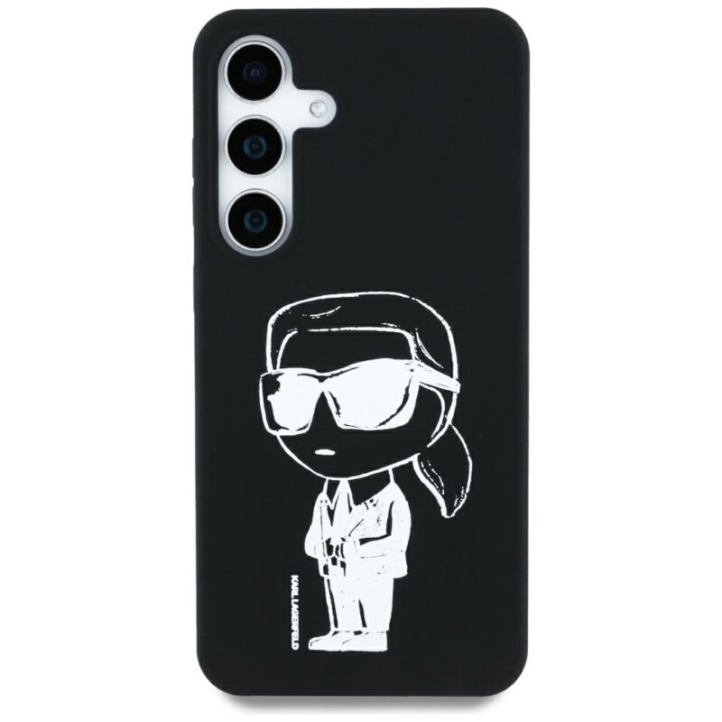 Husa Karl Lagerfeld Samsung Galaxy S25 Silicone Graffiti MagSafe, Ikonik, KLHMS25SPNYKGRTK