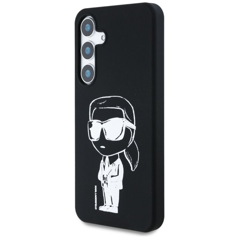 Husa Karl Lagerfeld Samsung Galaxy S25 Silicone Graffiti MagSafe, Ikonik, KLHMS25SPNYKGRTK
