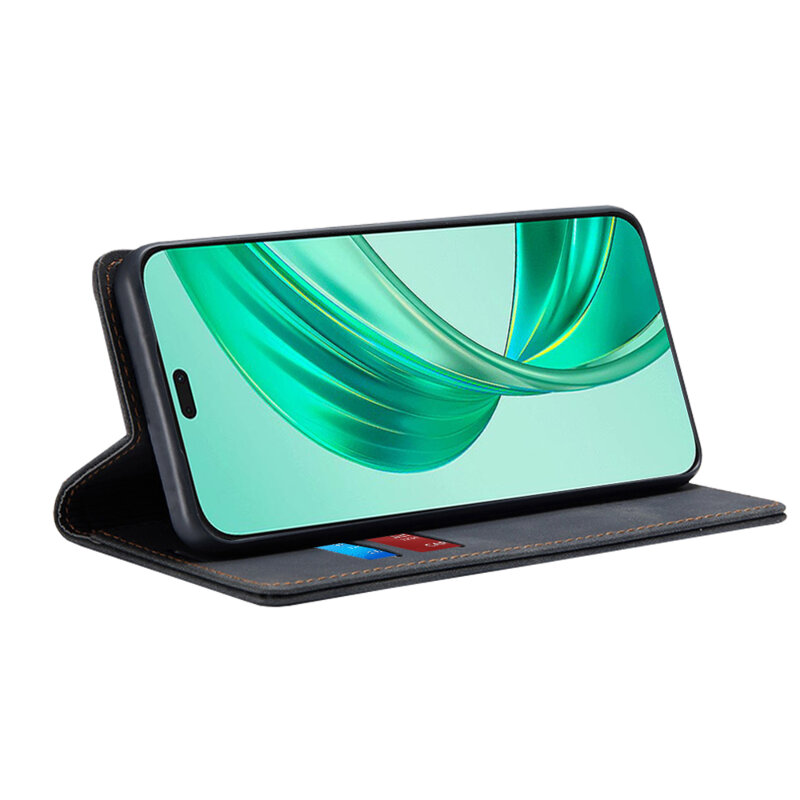 Husa piele Honor X8b Techsuit Confy Cover, negru