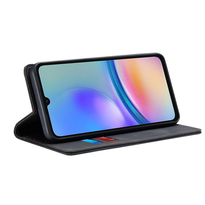 Husa piele Samsung Galaxy A05s Techsuit Confy Cover, negru