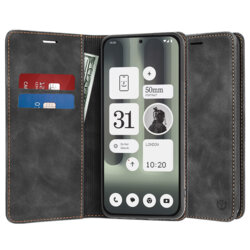 Husa piele Nothing Phone (2a) Plus Techsuit Confy Cover, negru